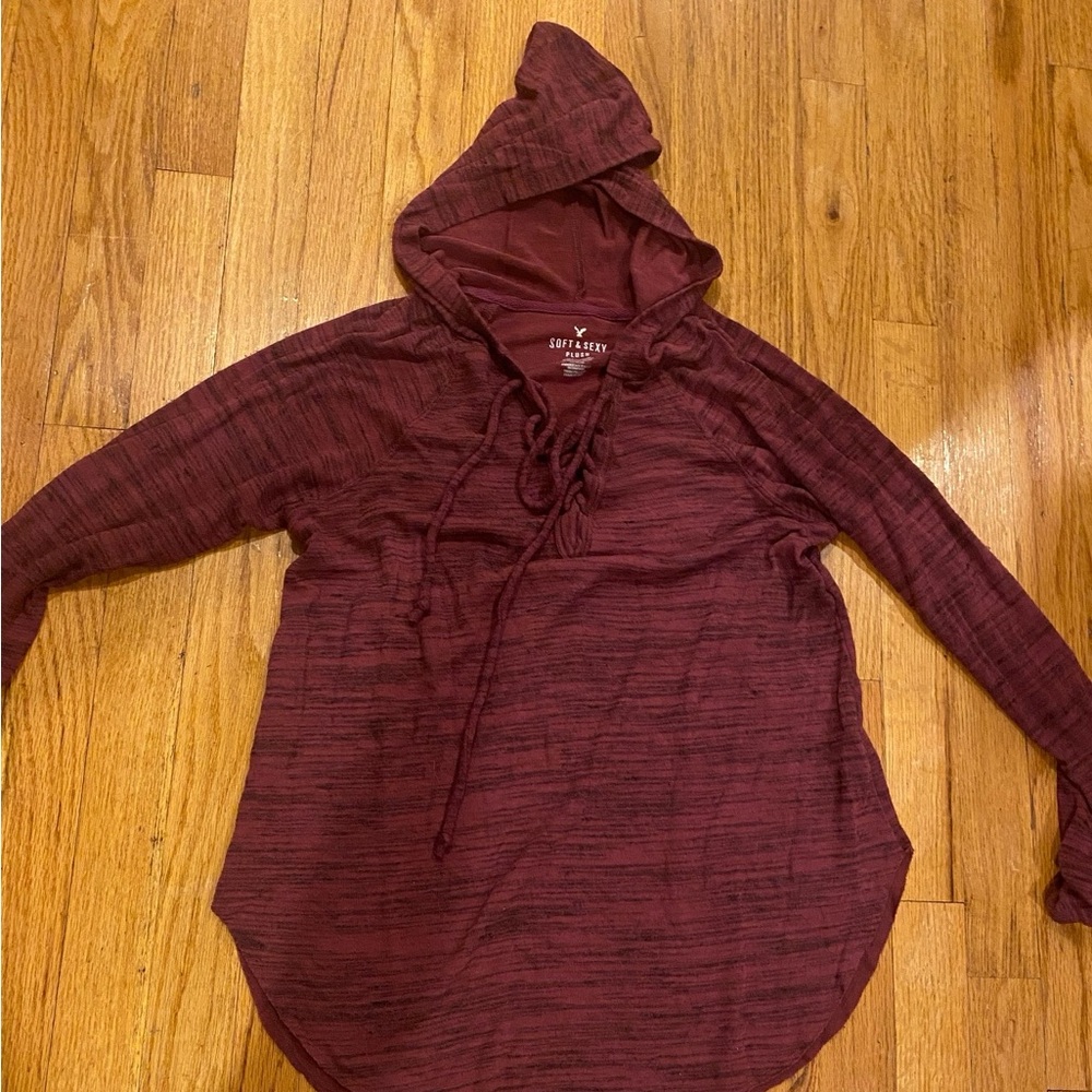 Long sleeve hoodie shirt